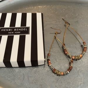 Rose gold loop earrings